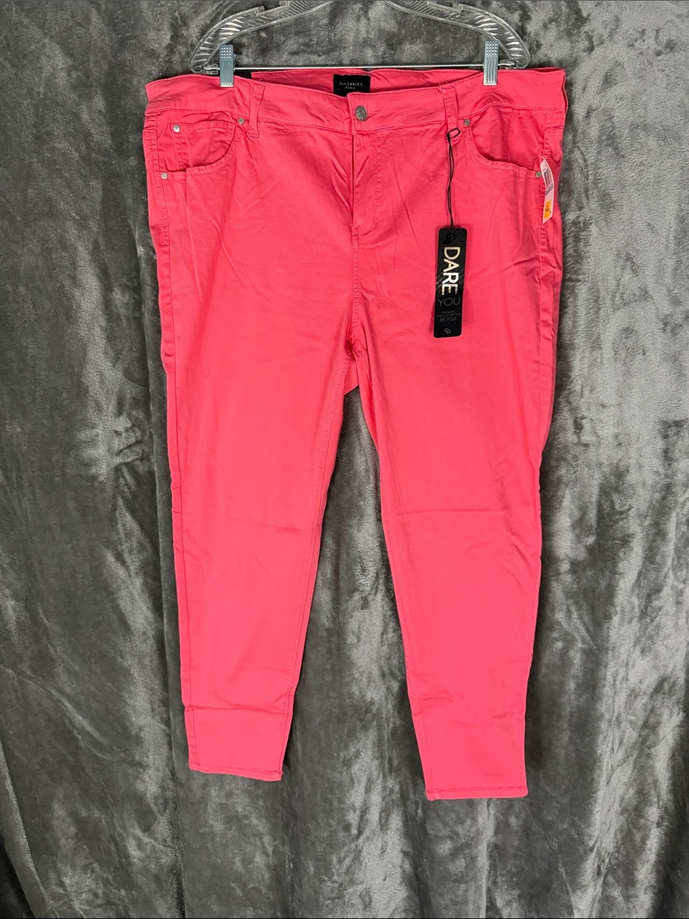 Celebrity Pink Coral-Pink Ankle Jeans